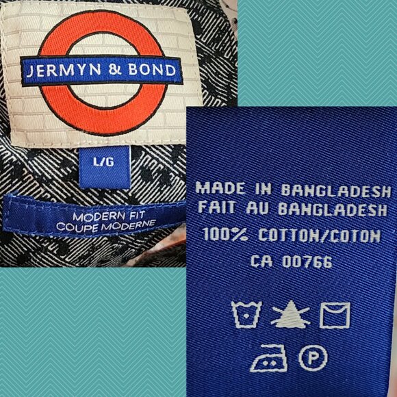 Jermyn & Bond Orange Floral Paisley 100% Cotton Shirt - Picture 3 of 3